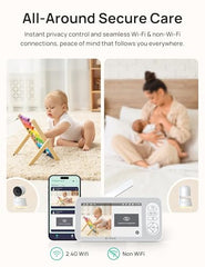 Dr.Care LumiView Plus baby unit captures baby moments with reliable video clarity.