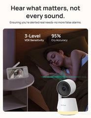 Dr.Care LumiView Plus privacy toggle ensures instant camera off for privacy.