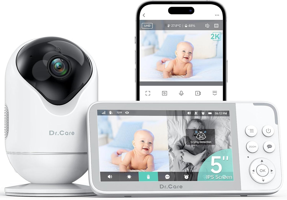 Dr.Care VistaView camera setup in split-screen view for constant monitoring.