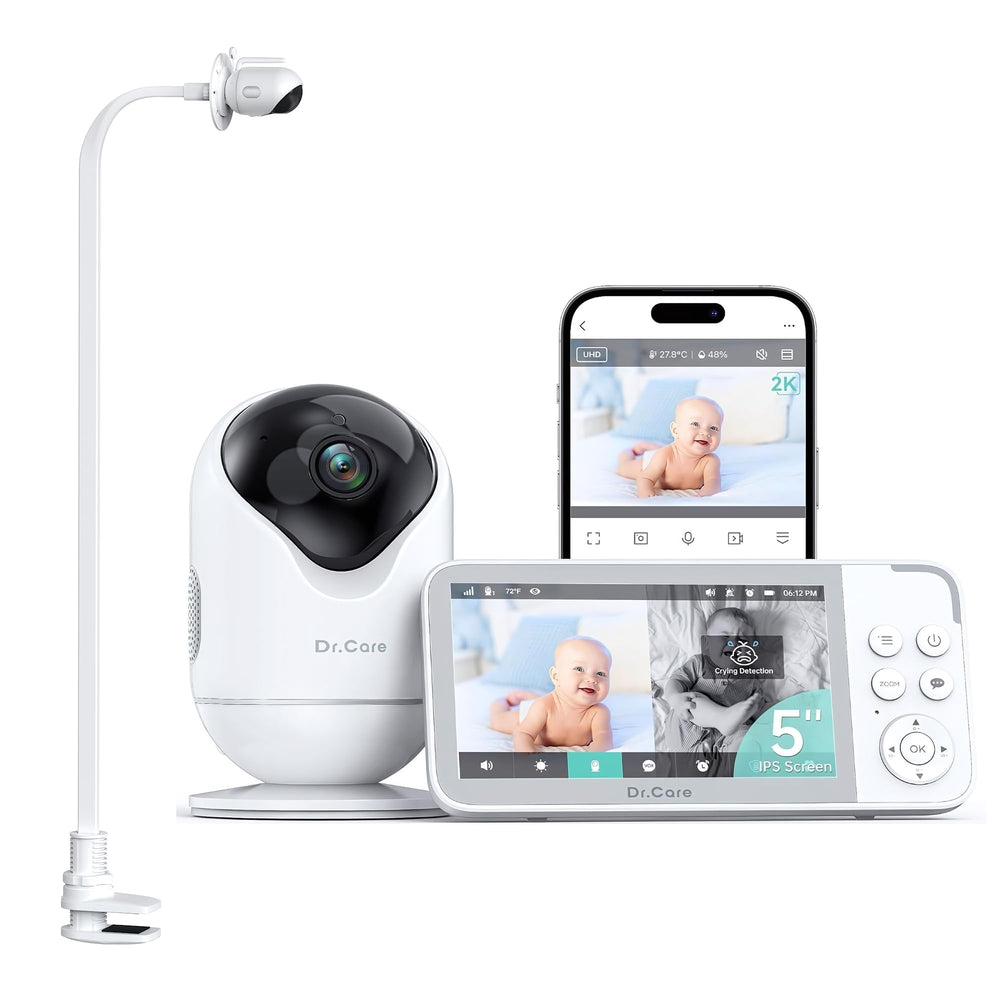 Dr.Care VistaView clip mount for flexible mounting and easy baby view.