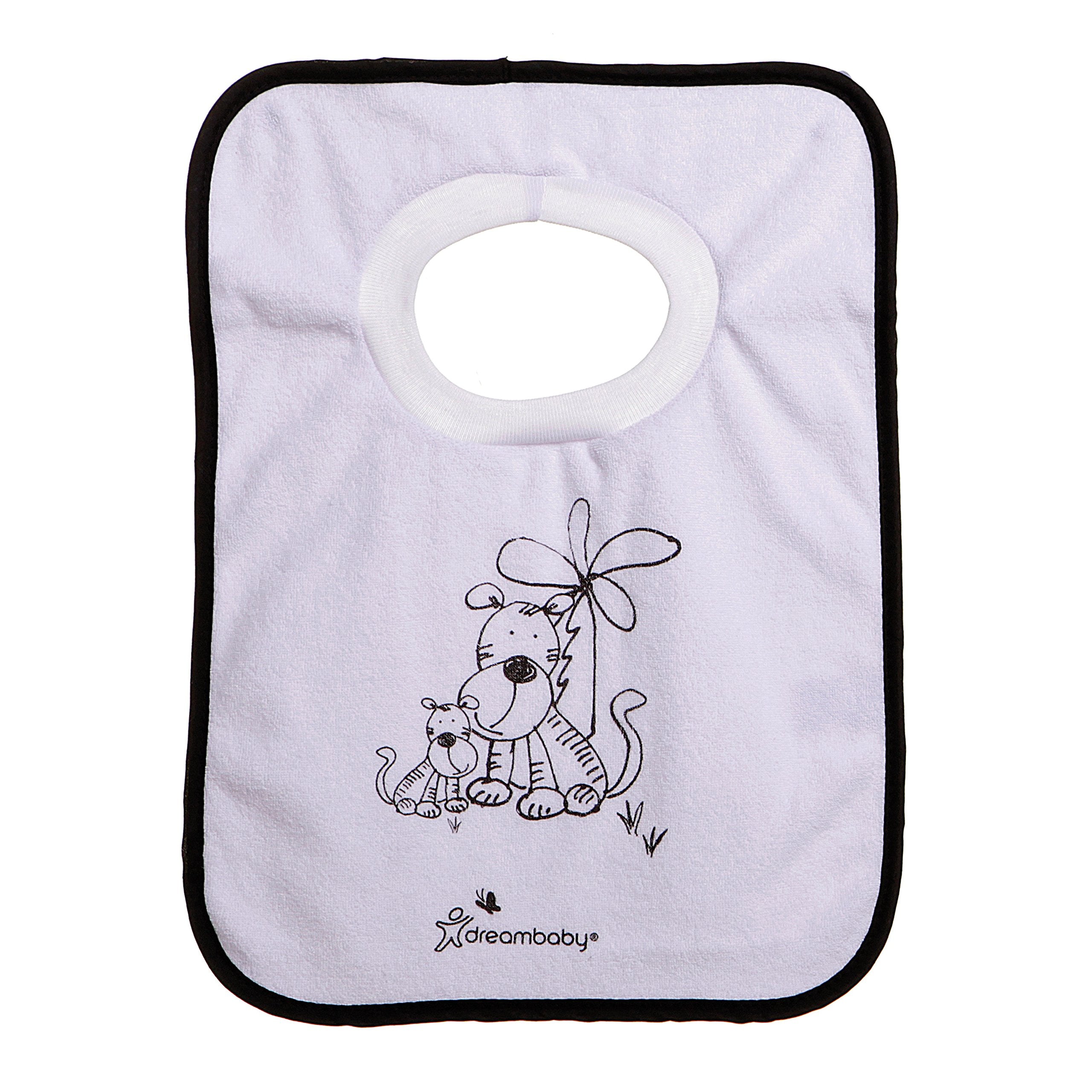 Dreambaby feeding mess closeup highlights spill containment and easy machine wash