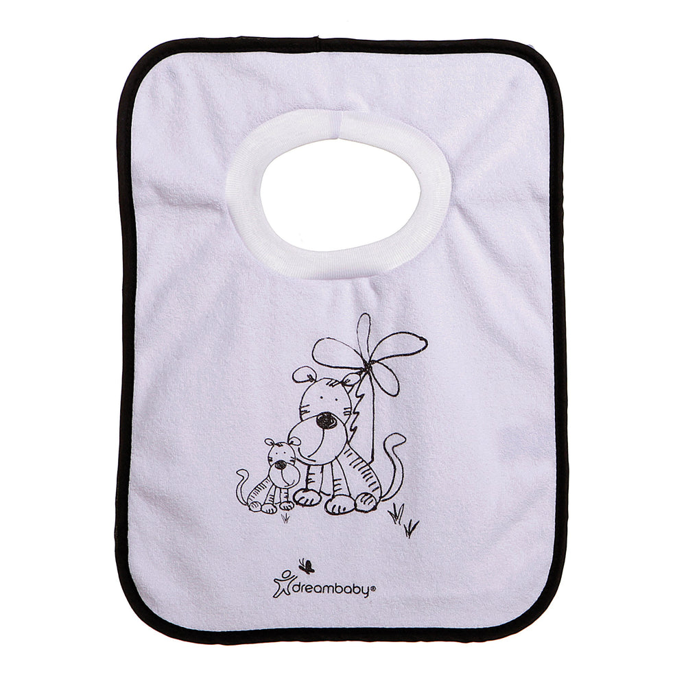 Dreambaby feeding mess closeup highlights spill containment and easy machine wash
