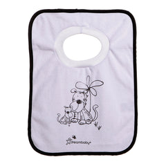 Dreambaby feeding mess closeup highlights spill containment and easy machine wash