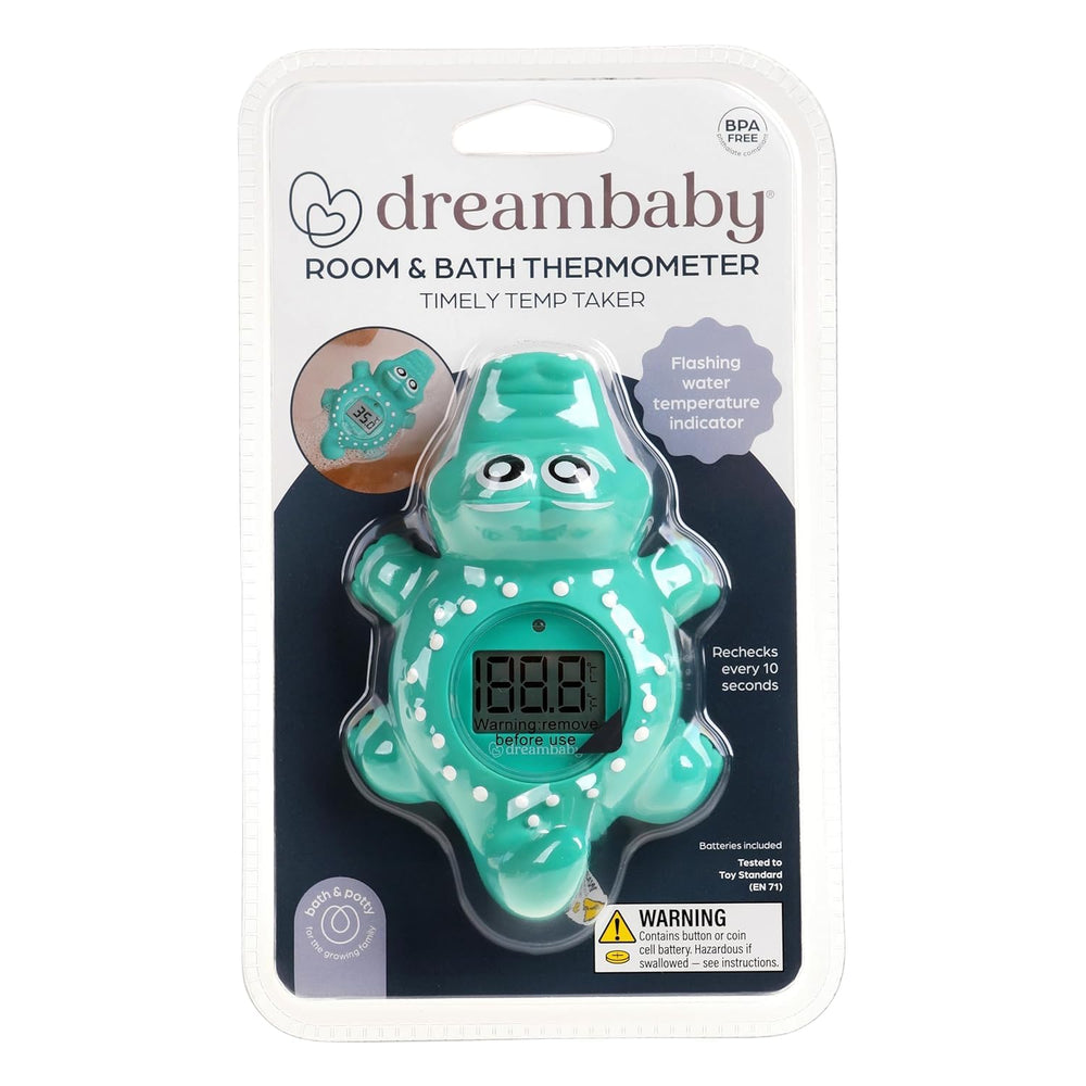 Dreambaby BPA-free EN71-compliant crocodile thermometer ensures safe playtime