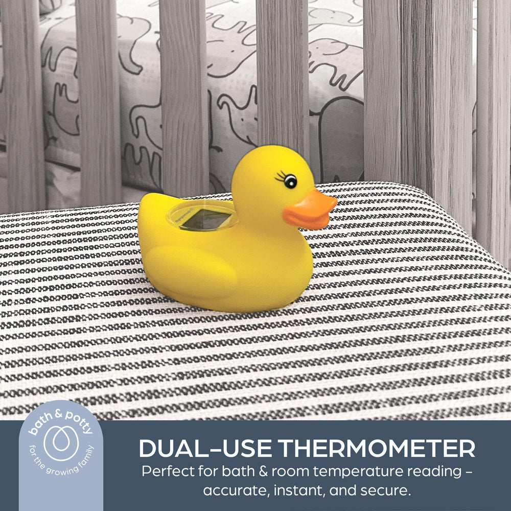 Dreambaby BPA-free EN71-tested thermometer ensures safe bath checks.