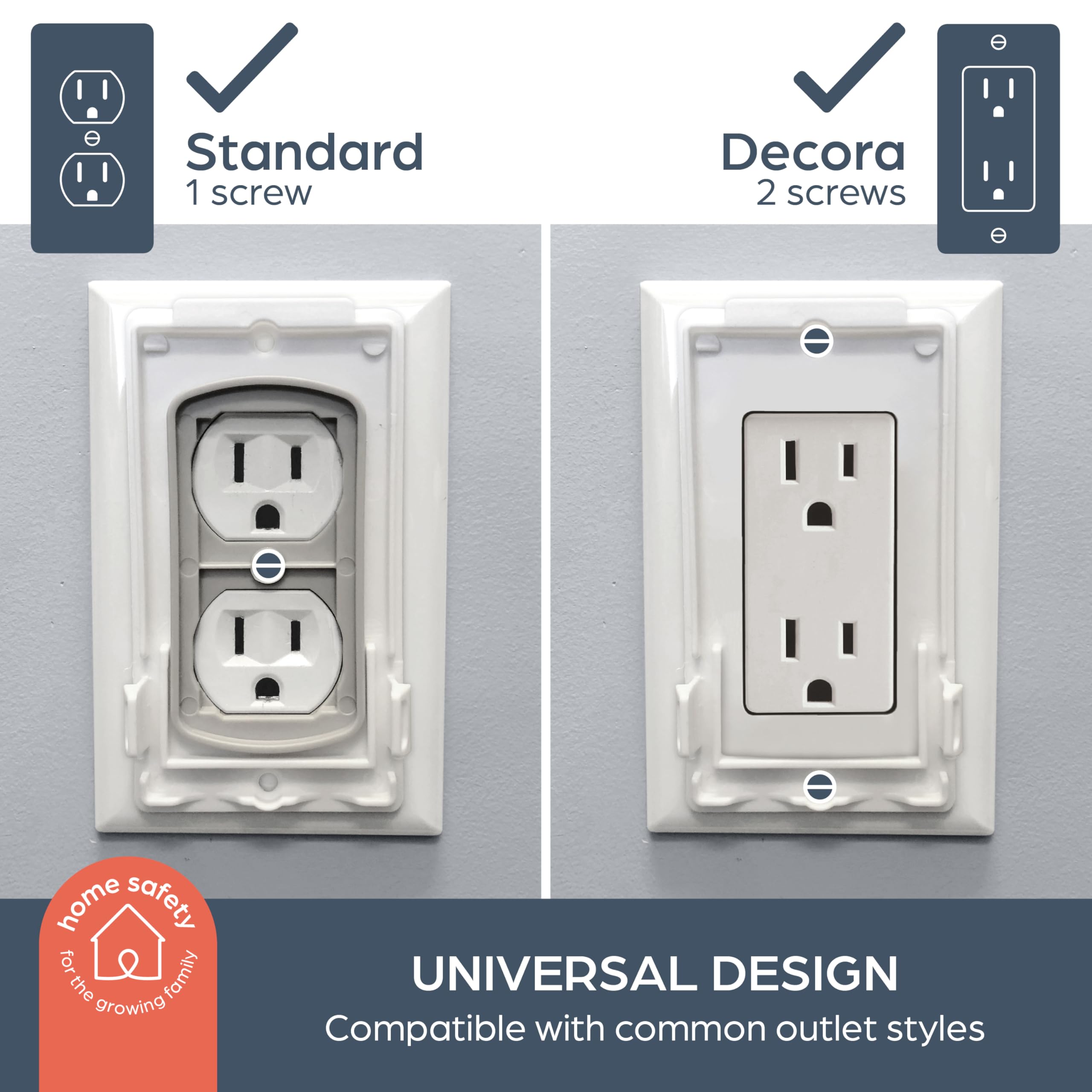 Dreambaby dual-fit-outlet-cover top removable feature for easy access