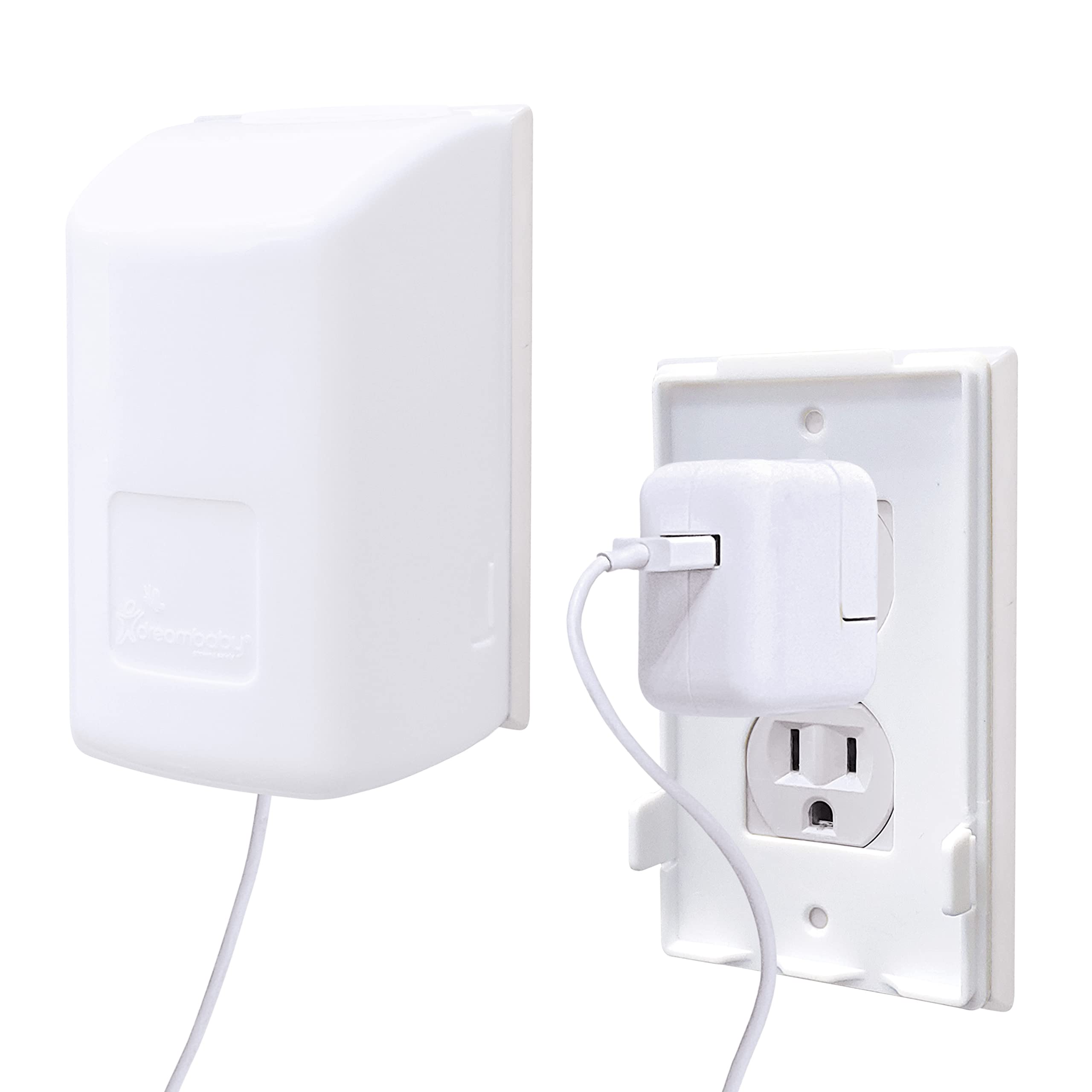 Dreambaby extra-large dual-fit outlet cover packaging safeguards homes with easy safety features.