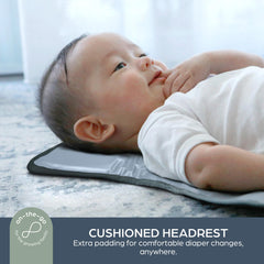 Dreambaby Fold and Go changing pad strap attachment to stroller for quick access