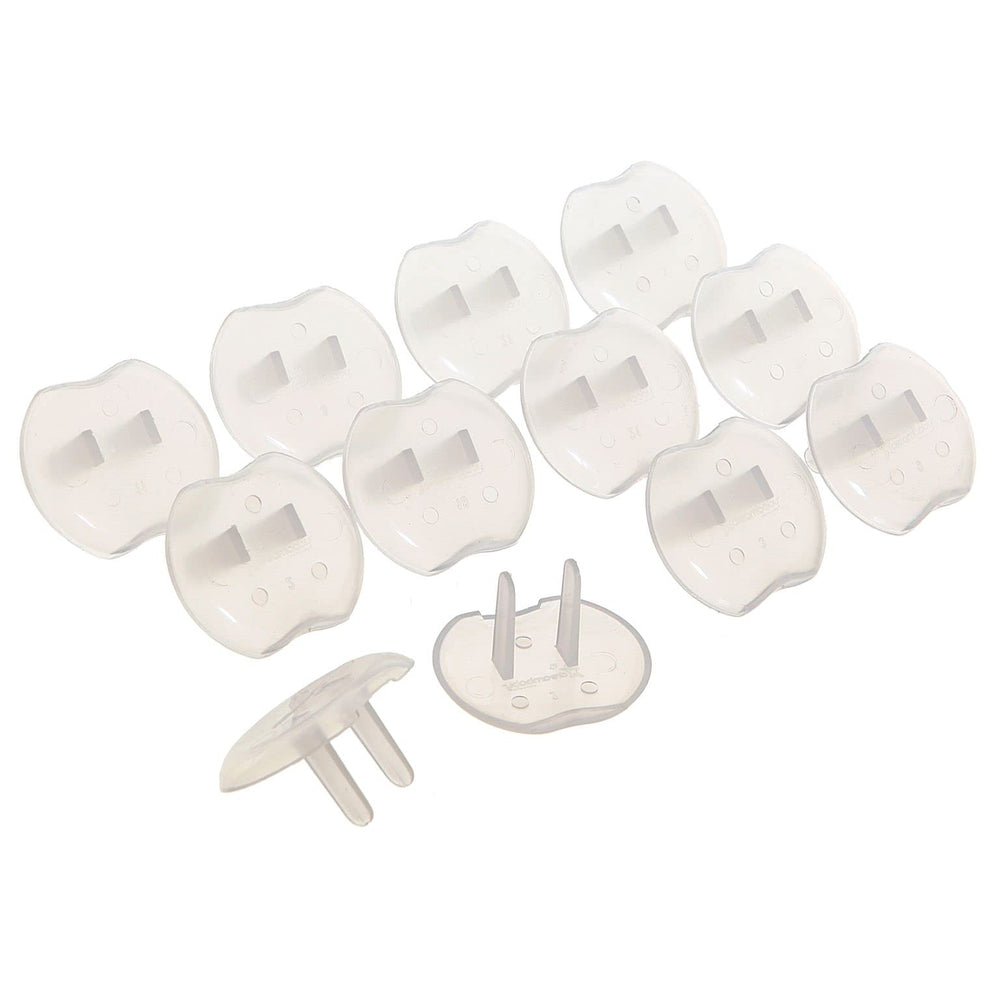 Dreambaby outlet plug covers in close-up highlight BPA-free material and discreet protection.