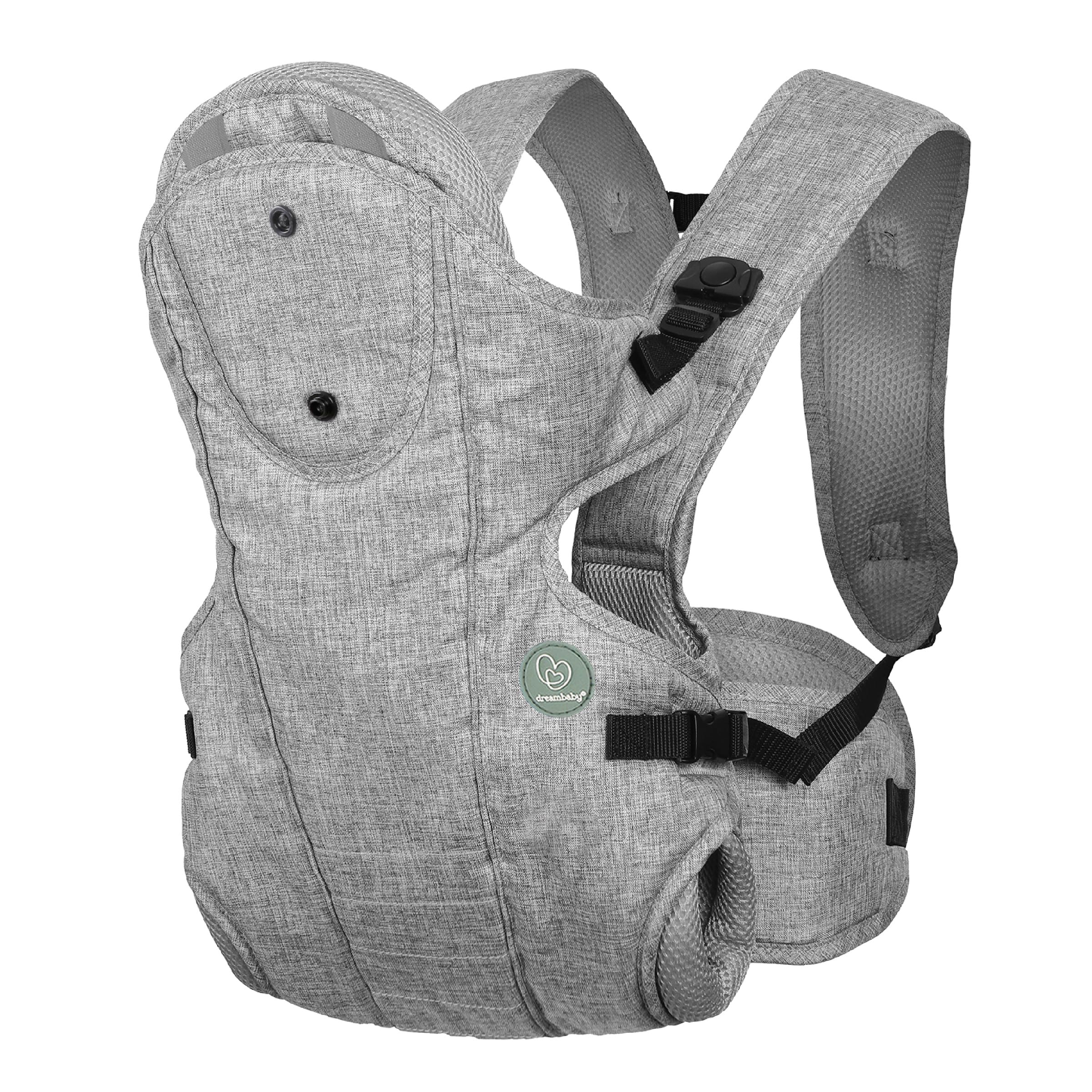 Dreambaby Oxford Carrier front-facing toward you with snug support for bonding