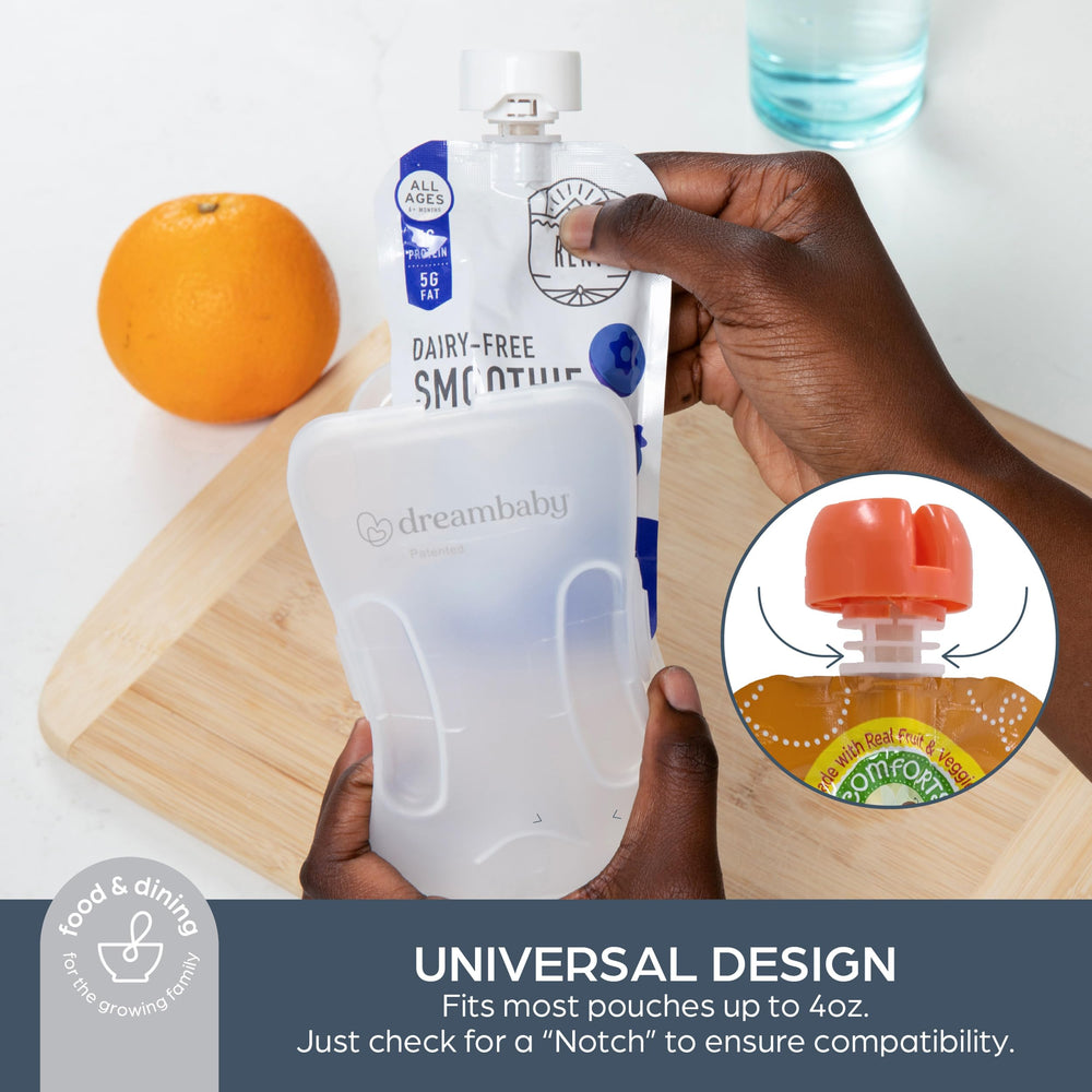Dreambaby Pouch Pal top-rack dishwasher safe materials for easy cleaning.