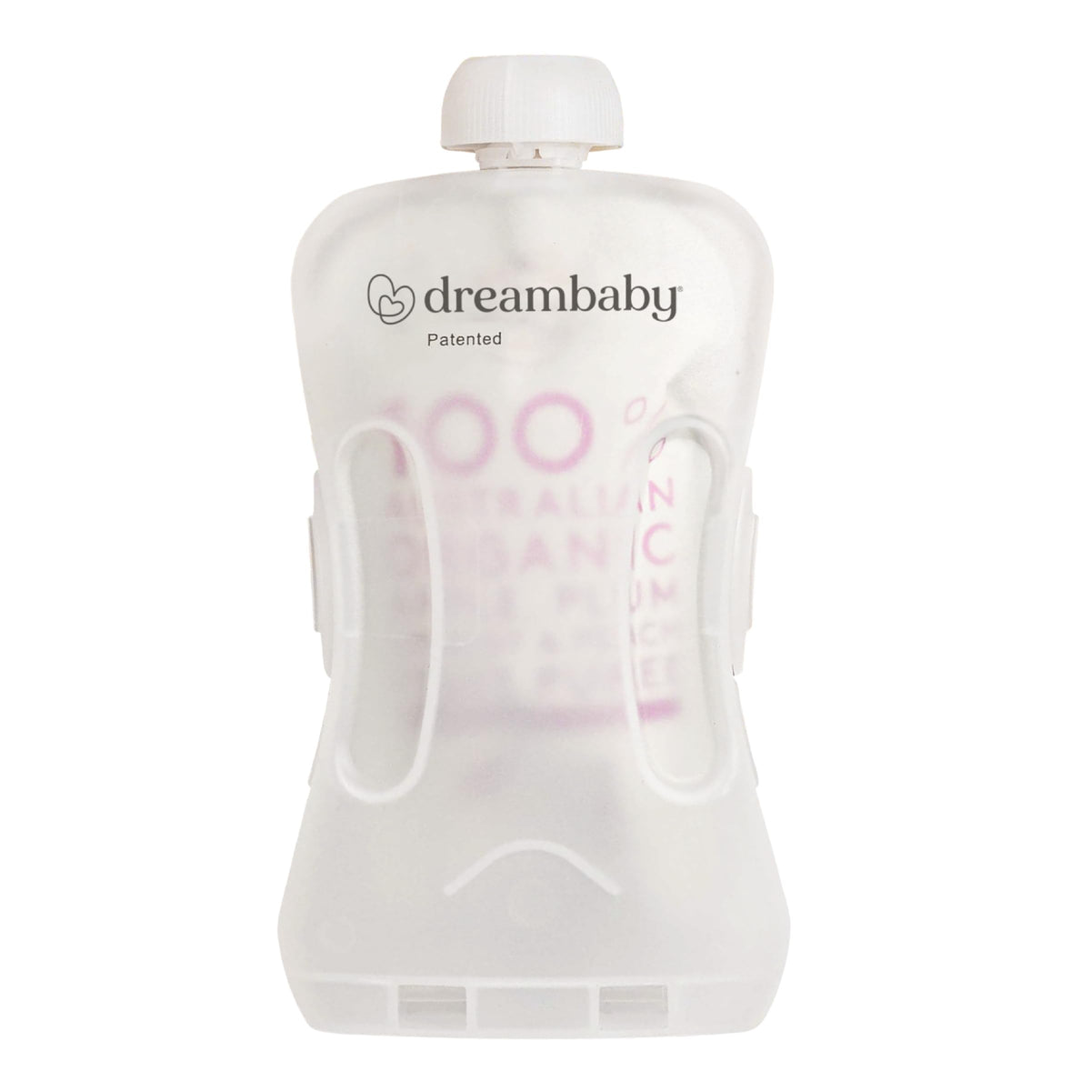 Dreambaby Pouch Pal in action promotes self-feeding and mess reduction.