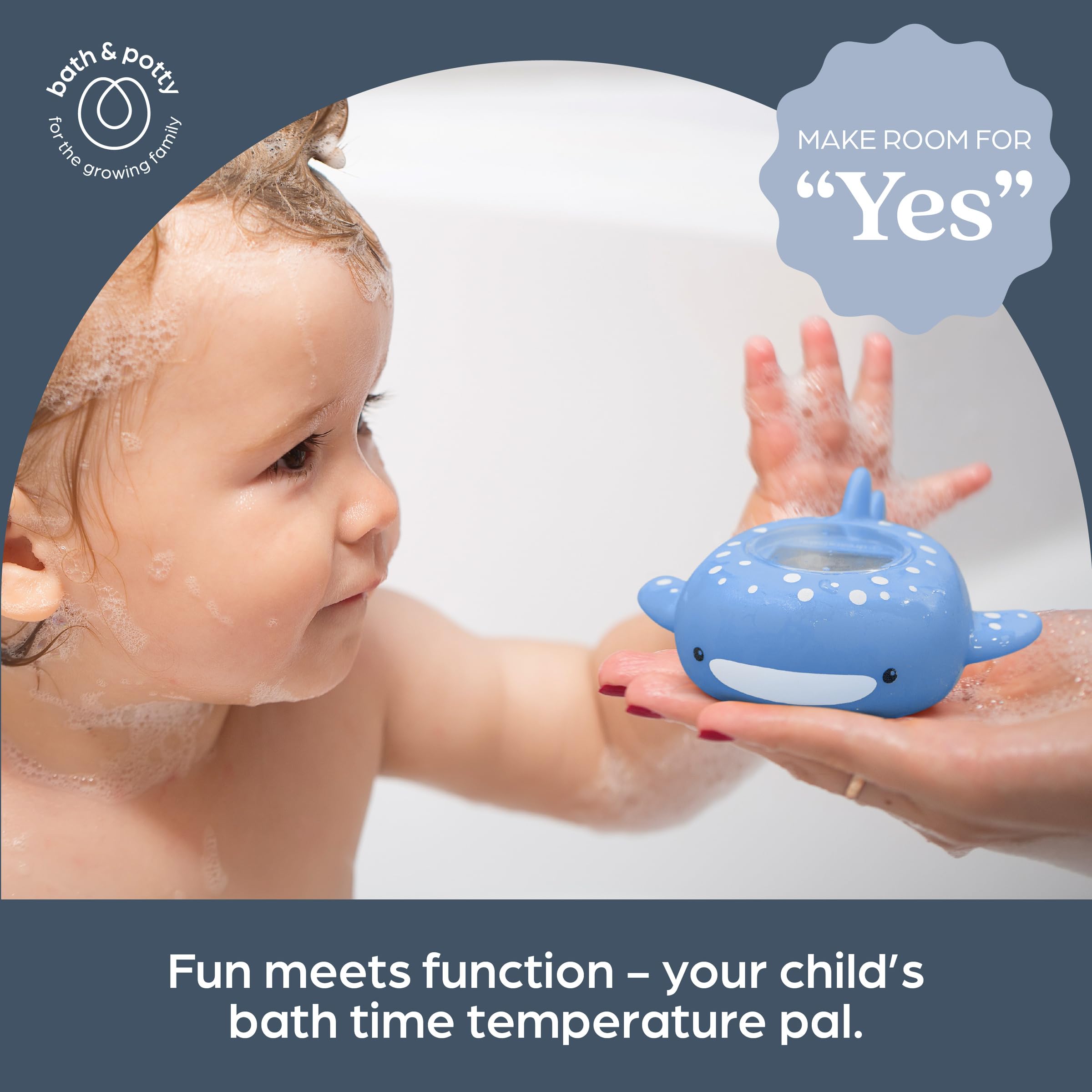 Dreambaby room and bath temperature readings help monitor newborn environment.
