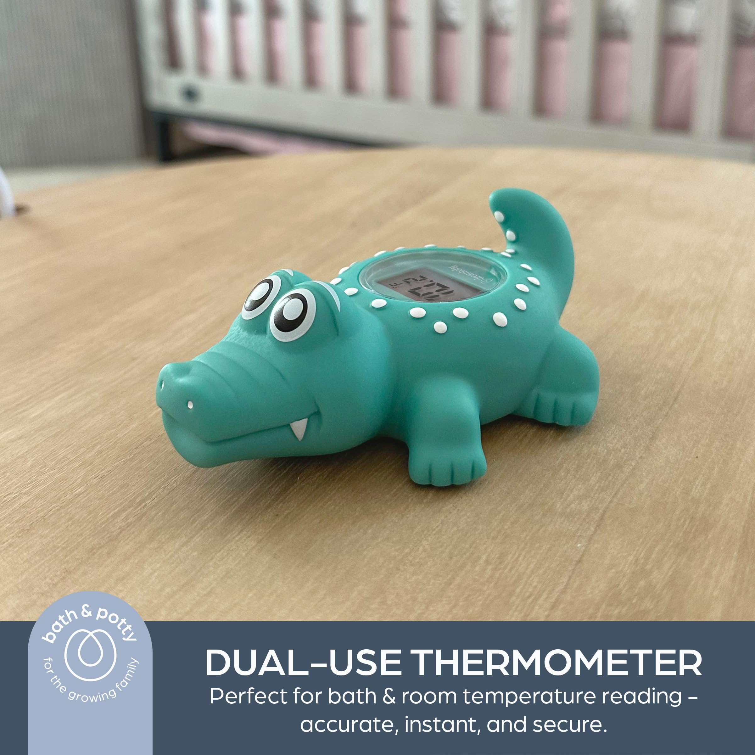 Dreambaby room and bath thermometer used in tub and nursery settings