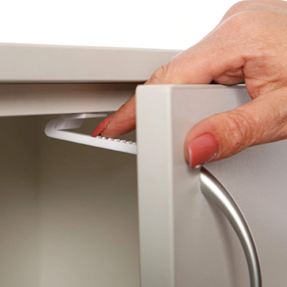 Dreambaby Safety Catches top or side mounting on drawers for versatile placement