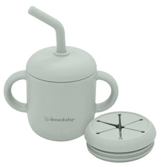 Dreambaby Seafoam 3-in-1 sippy cup with straw for versatile learning