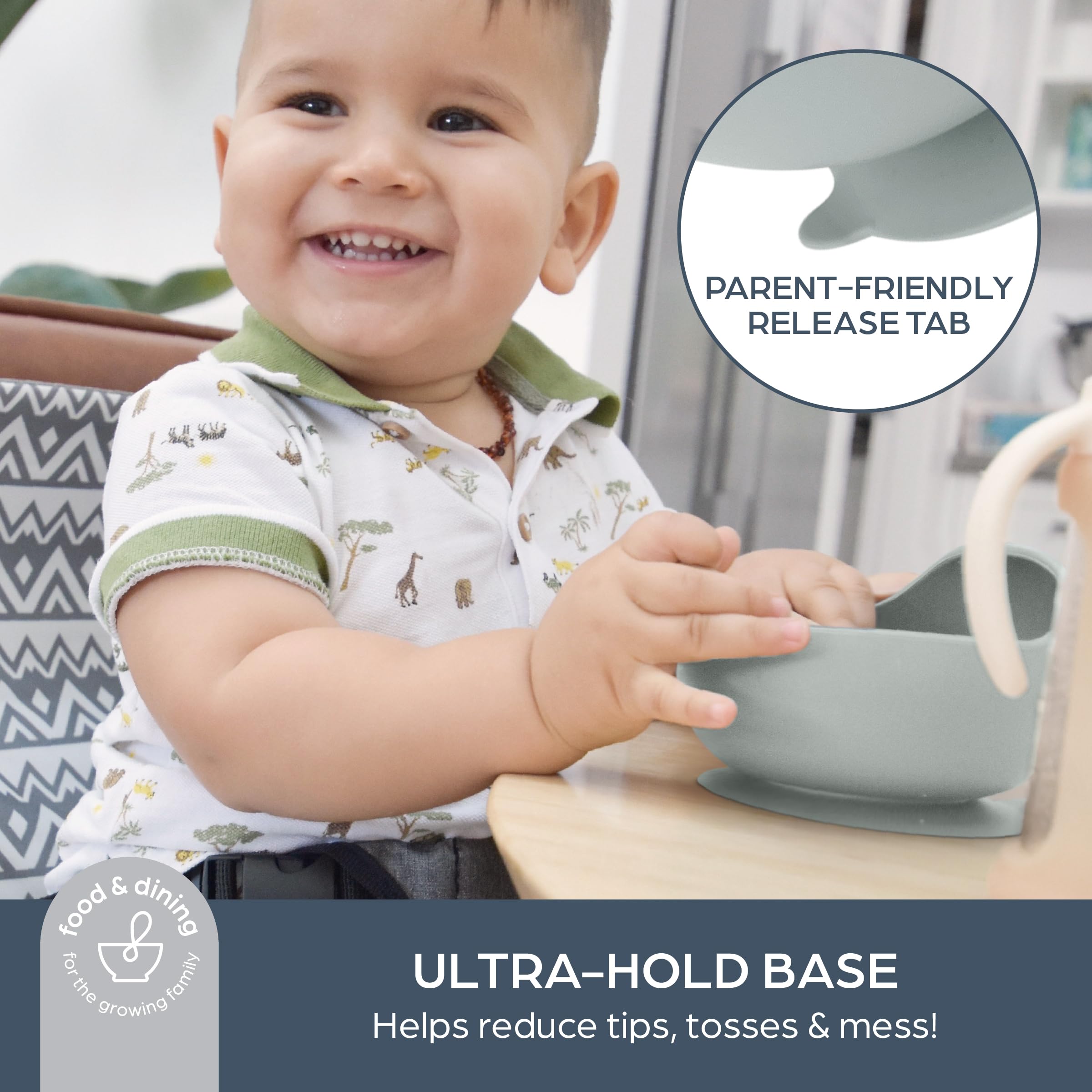 Dreambaby silicone bowl elevated side guides tiny scoops.