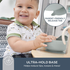Dreambaby silicone bowl elevated side guides tiny scoops.