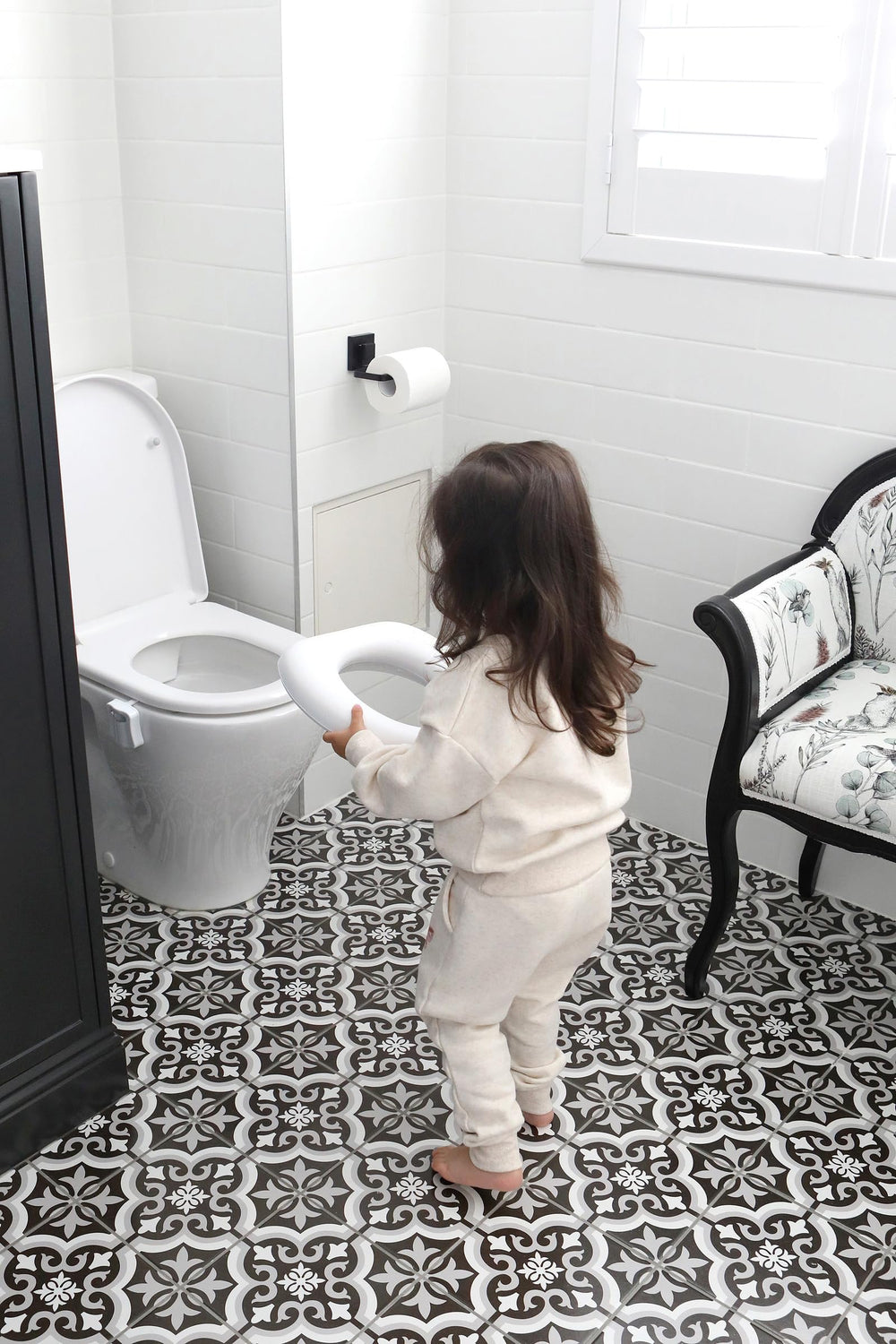Dreambaby Soft Touch Potty Seat easy-clean surface for quick maintenance.
