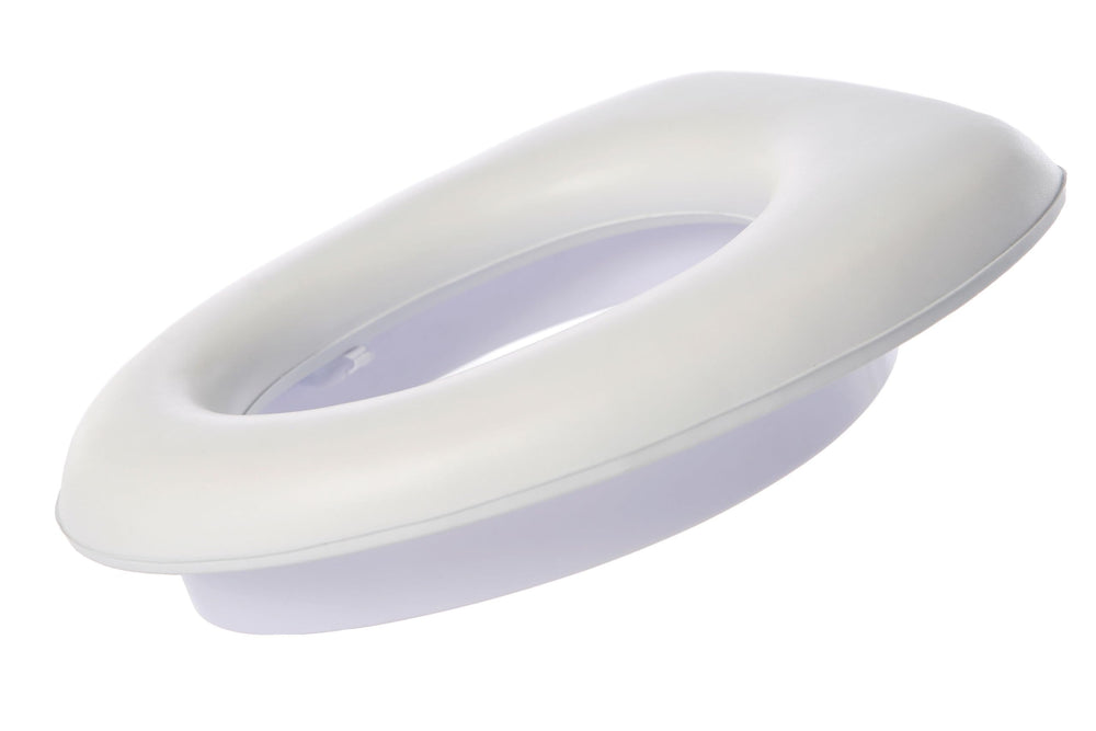 Dreambaby Soft Touch Potty Seat top view shows padded comfort for toddlers.