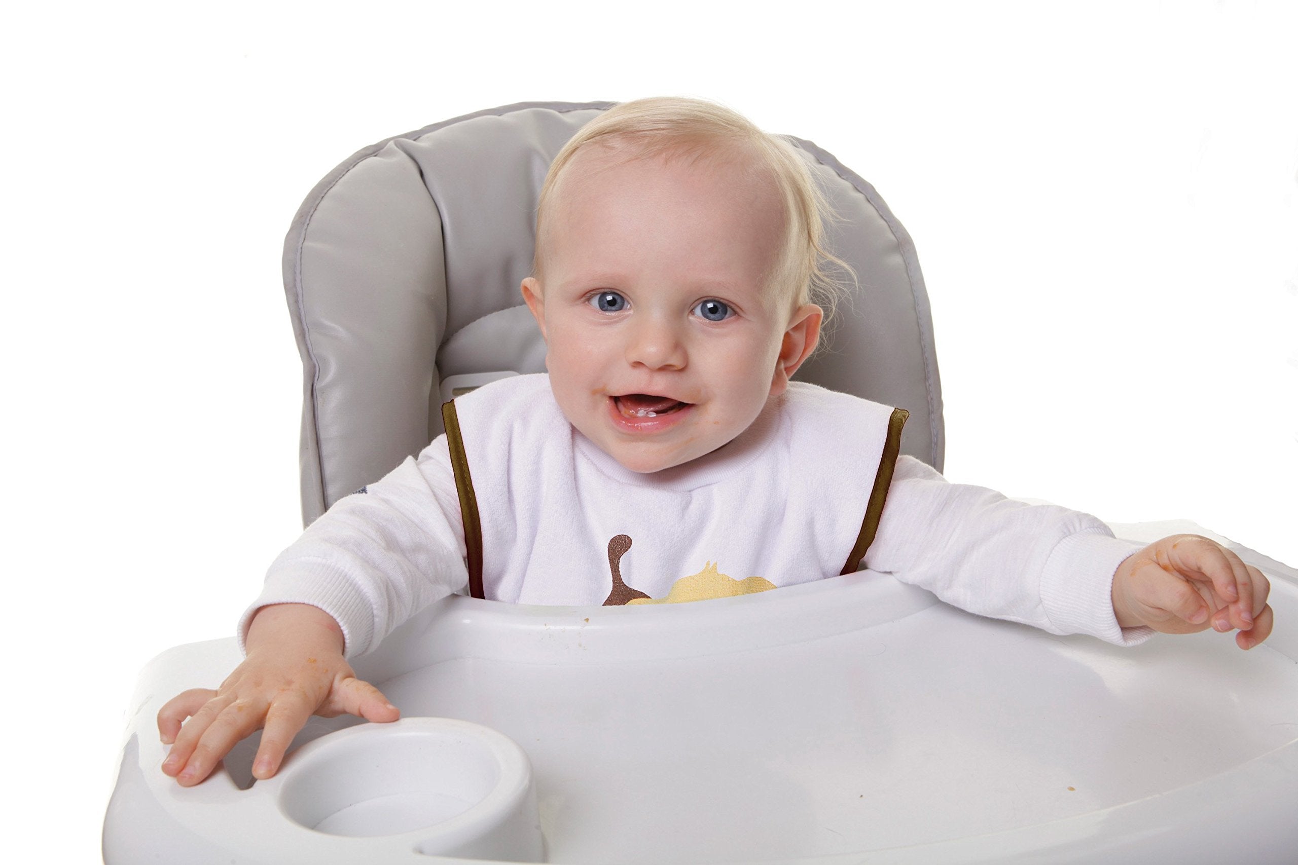 Dreambaby Terry Cloth Pullover Bib animal design emphasizes cute style plus practical mess protection