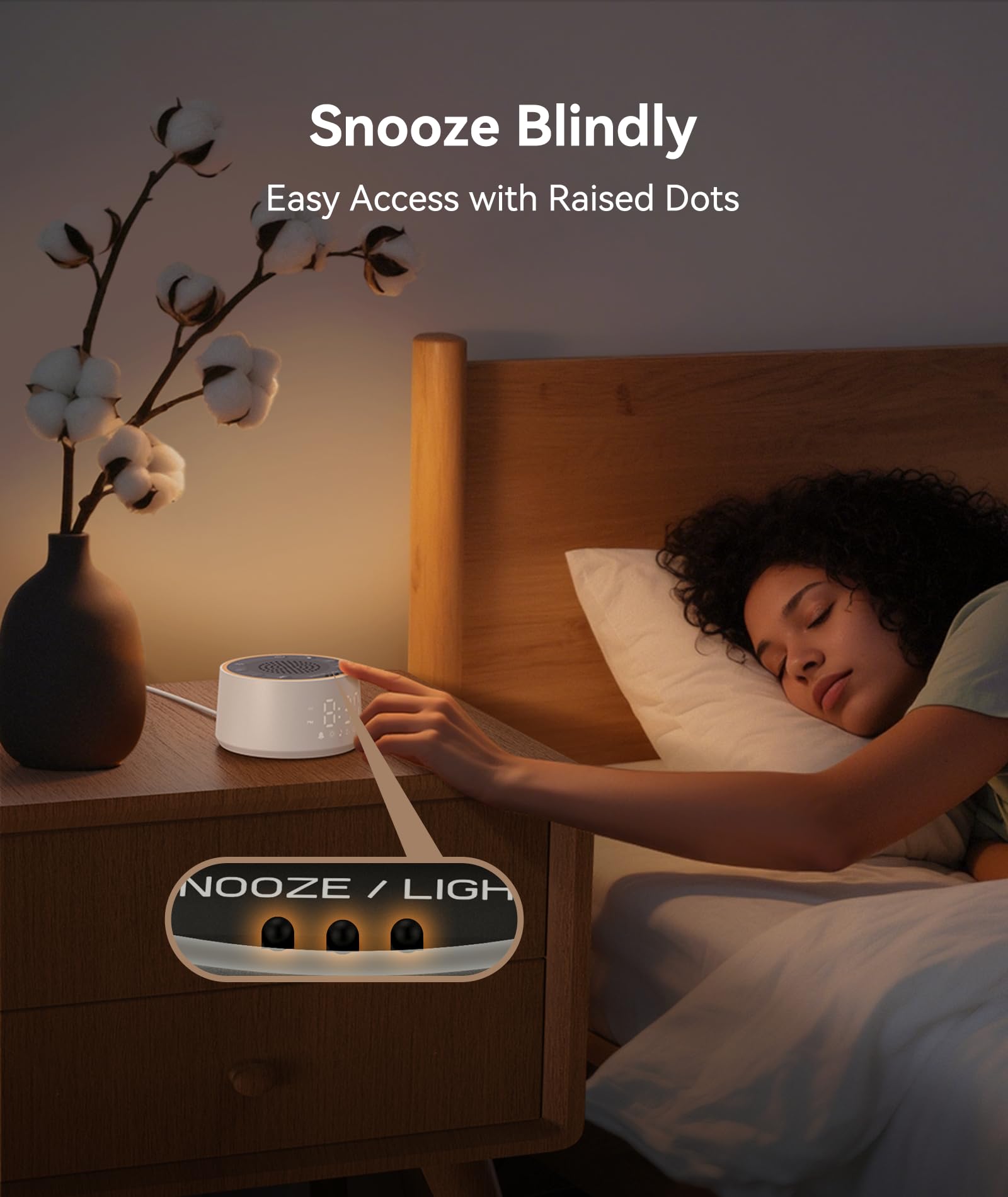 Dreamegg sound machine 10-color night light creates cozy nursery glow.