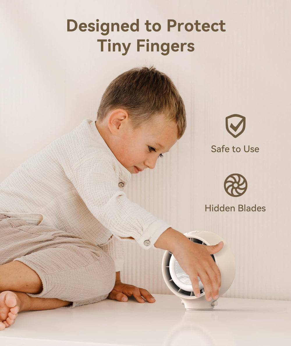 Dreamegg stroller fan 360-degree rotation directs airflow precisely for your baby