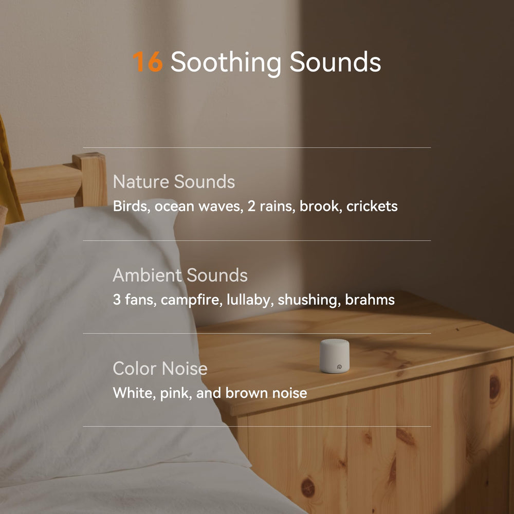 Dreamegg travel sound machine delivers clear audio to mask hotel noise.