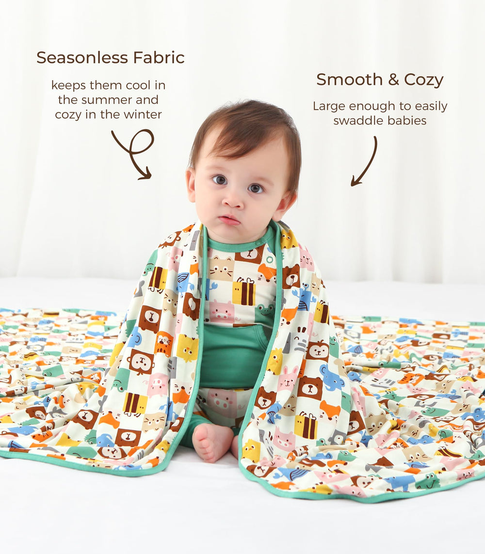 DREAMHALO bamboo blanket travel nursing wrap feature shows versatile on-the-go warmth.