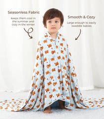 DREAMHALO cooling bamboo viscose layer keeps baby comfortable during warm nights