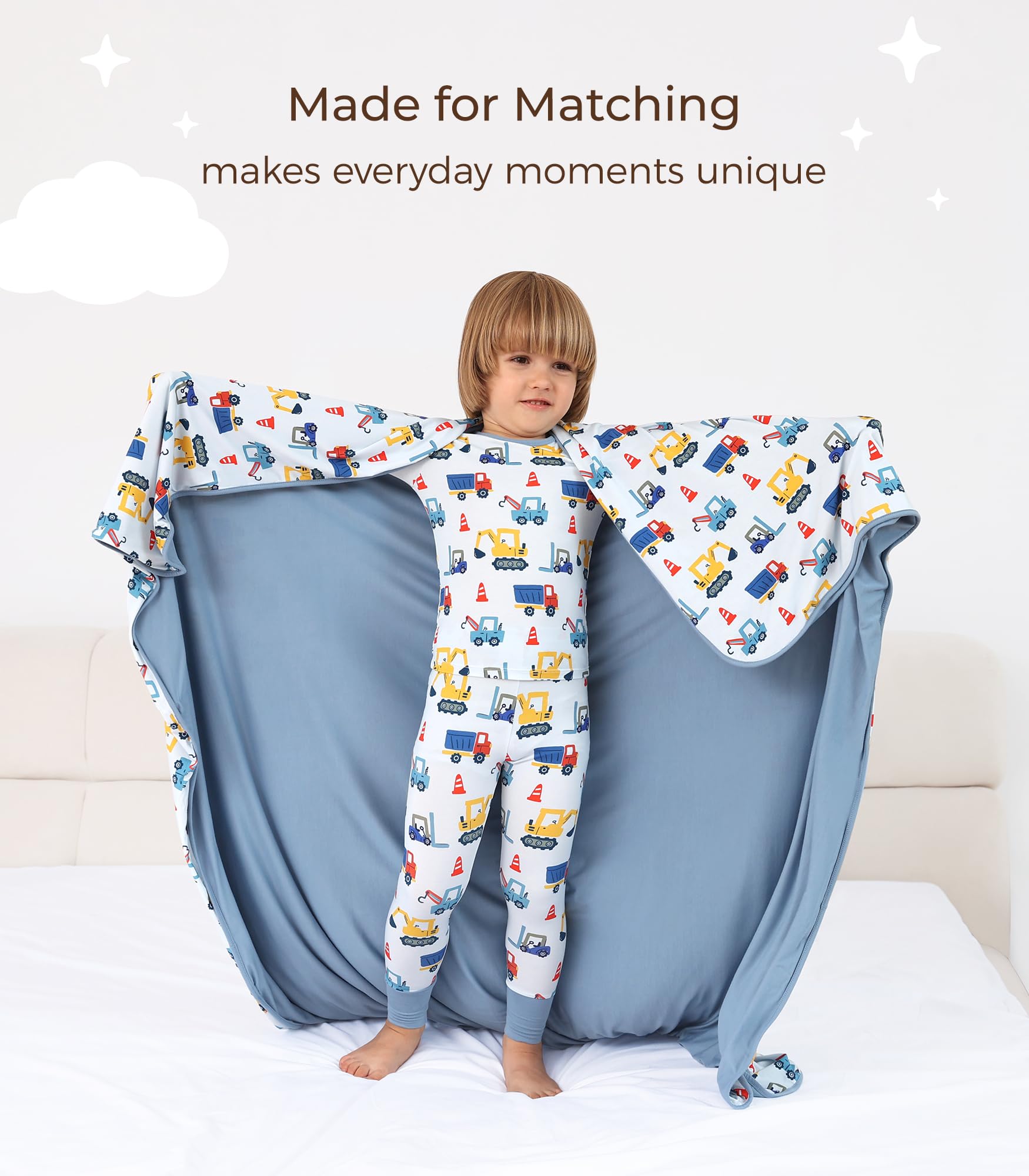 DREAMHALO blue car blanket swaddle-ready for cozy newborn security.