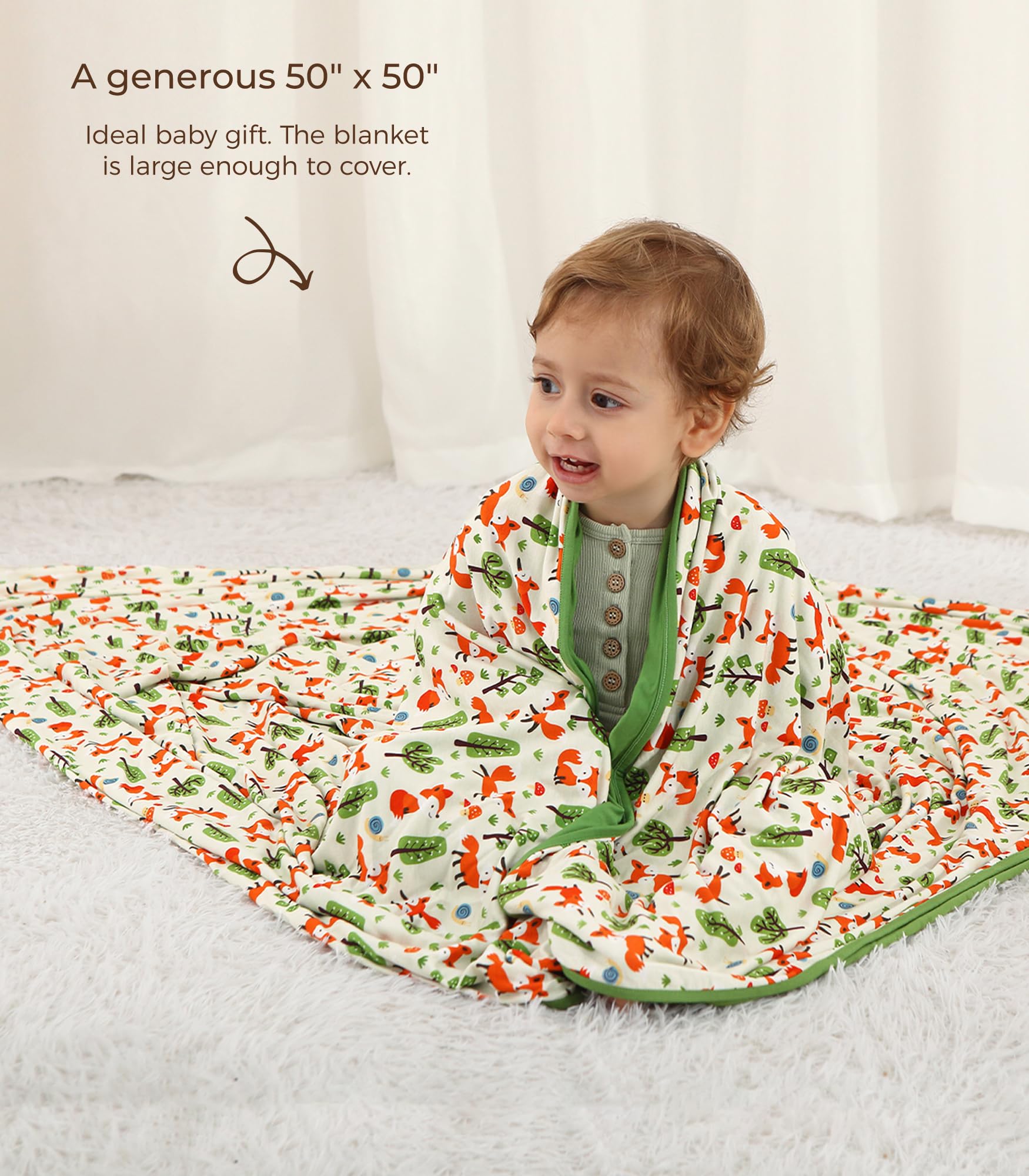 DREAMHALO Little Fox travel-compact blanket ideal for outings and naps.