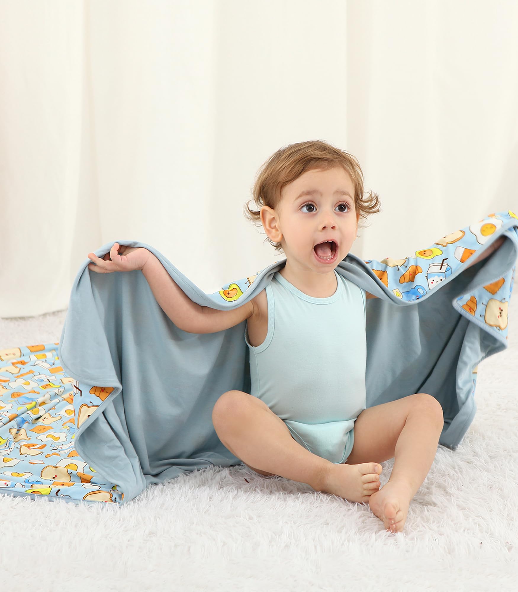 DreamHalo fabric closeup reveals bamboo-viscose texture and gentle stretch