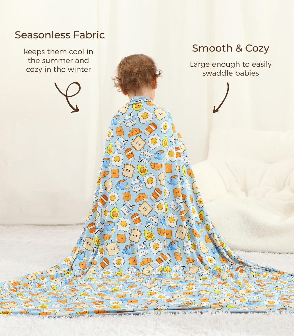 DreamHalo bamboo blanket in travel setup showing portability and all-season comfort