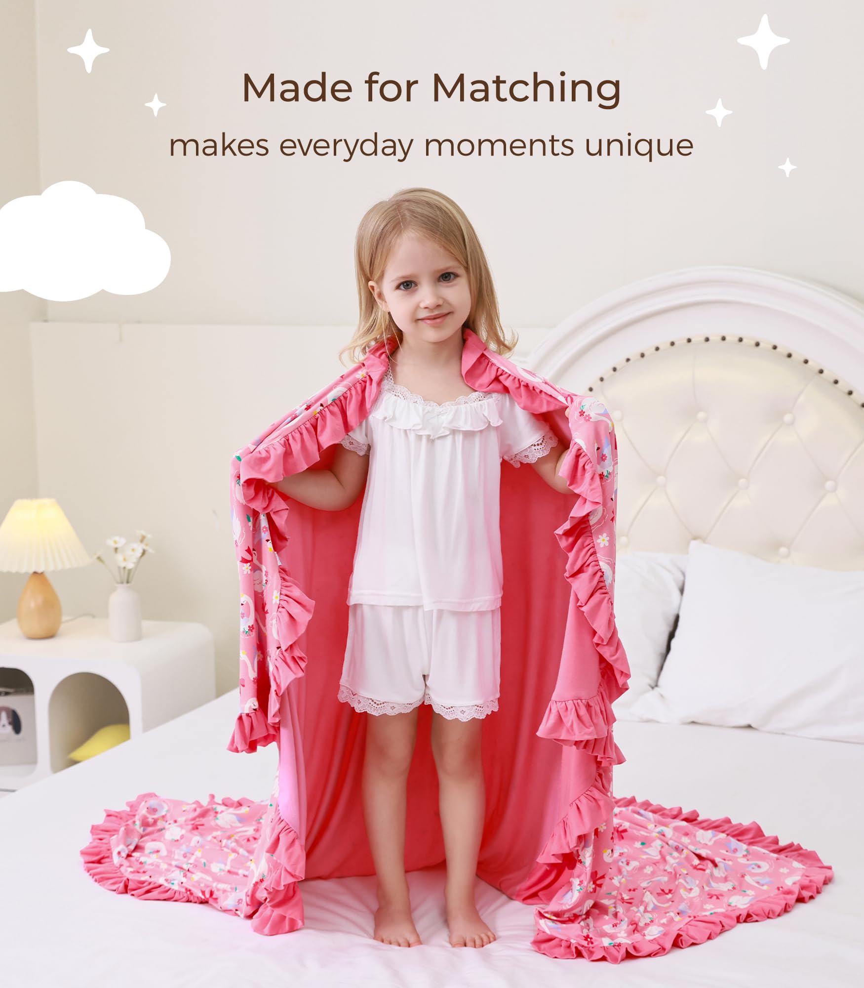 DREAMHALO premium baby blanket in crib setting highlights breathable fabric for all-season comfort.