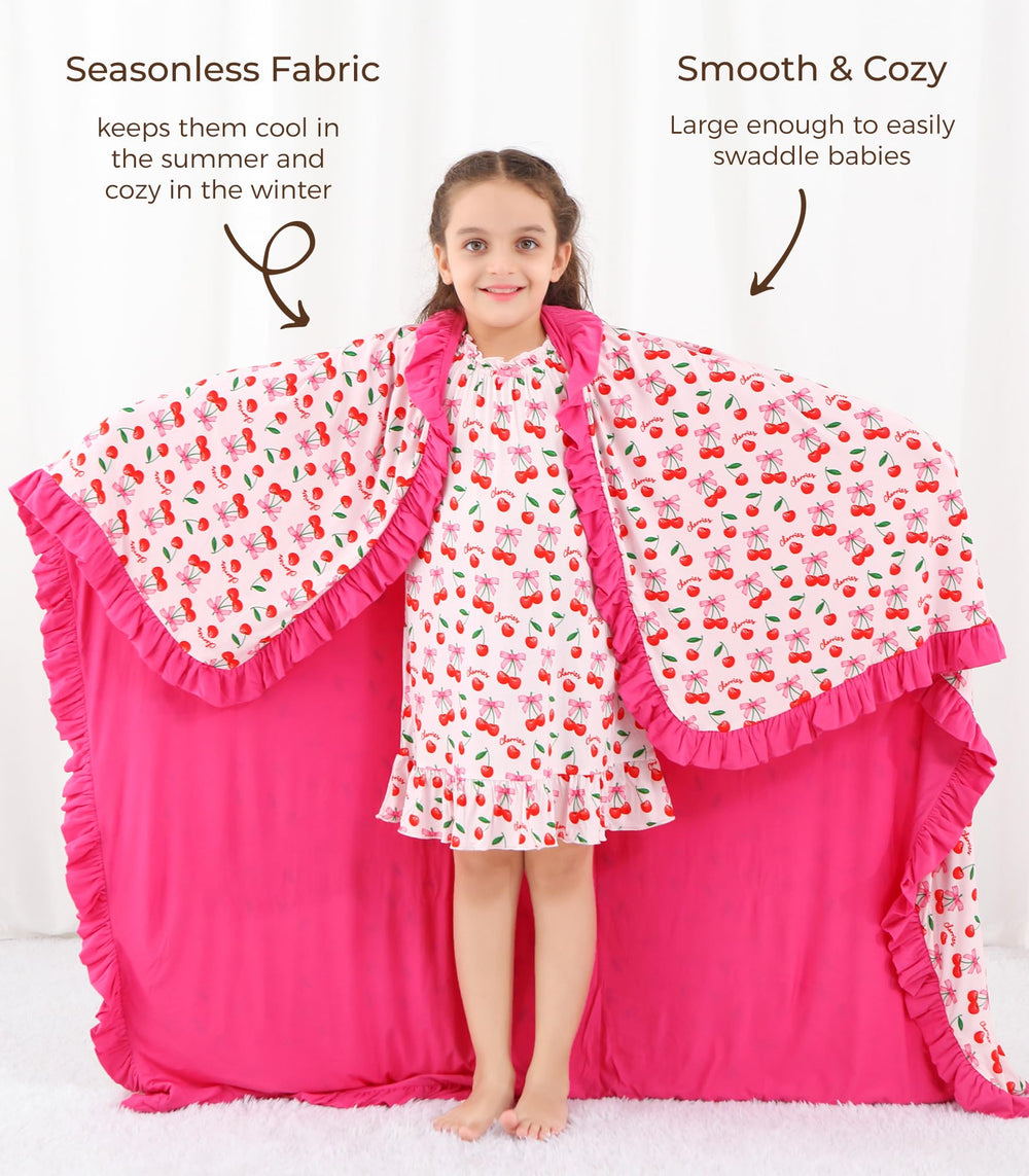 DREAMHALO premium baby blanket reinforced seams for durability and long lasting wear