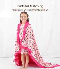 DREAMHALO premium baby blanket size 50x50 stays large and grows with child