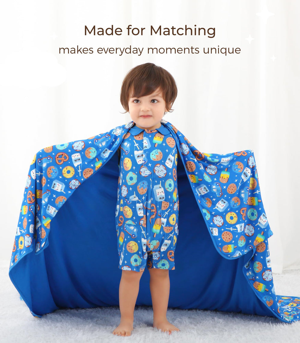 DREAMHALO premium bamboo baby blanket closeup highlights buttery softness and moisture-wicking cooling