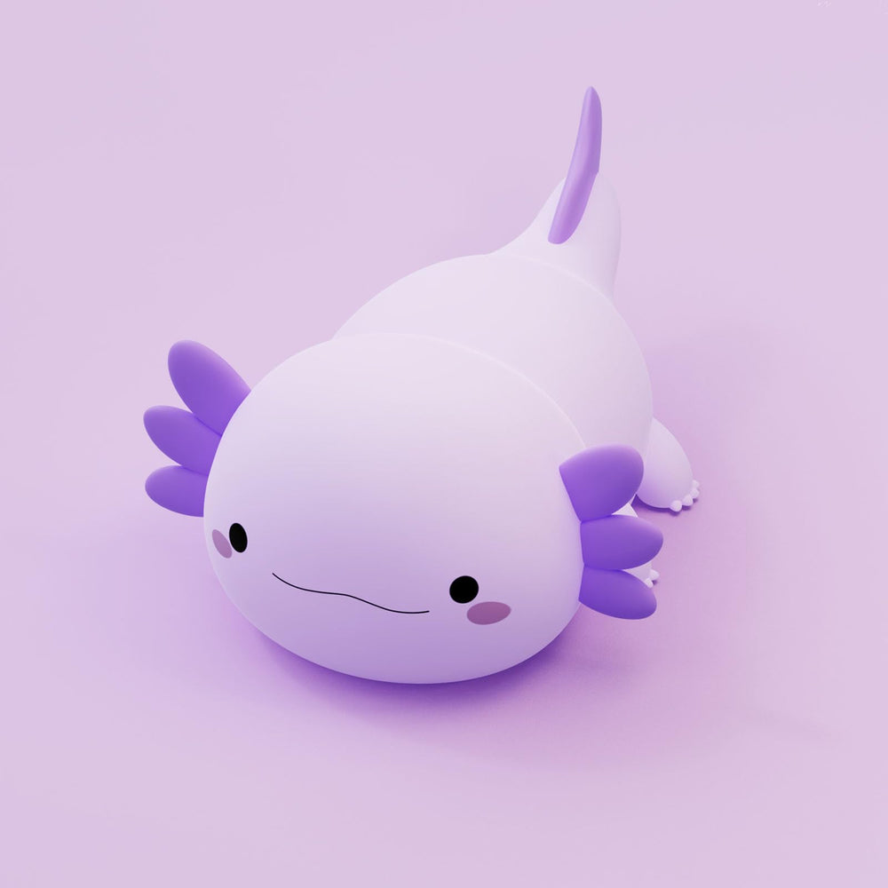 DREAMING MY DREAM axolotl night light with soft bedside glow for a calming bedtime.