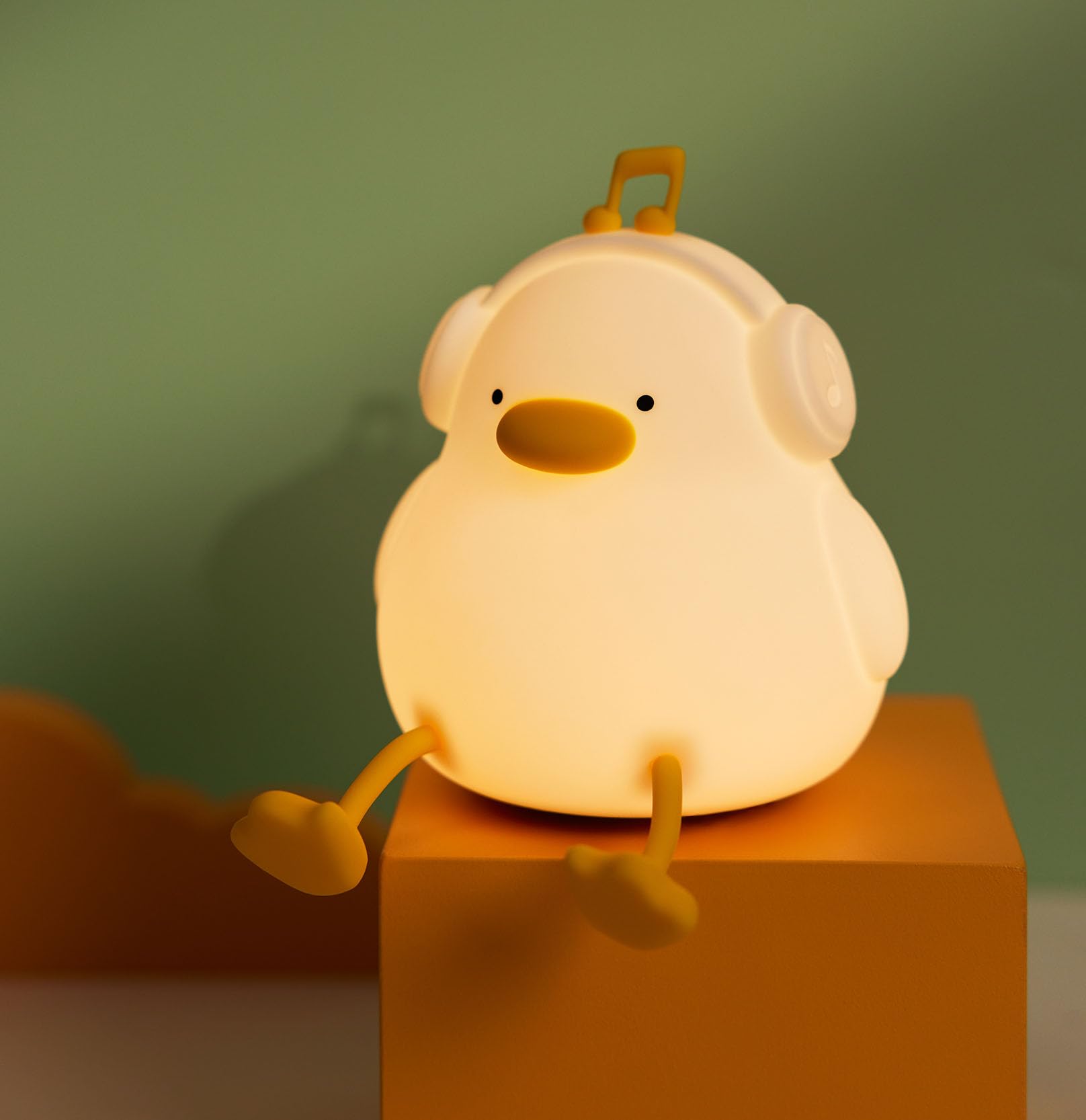 DREAMING MY DREAM cute duck night light on bedside table for cozy nighttime reading