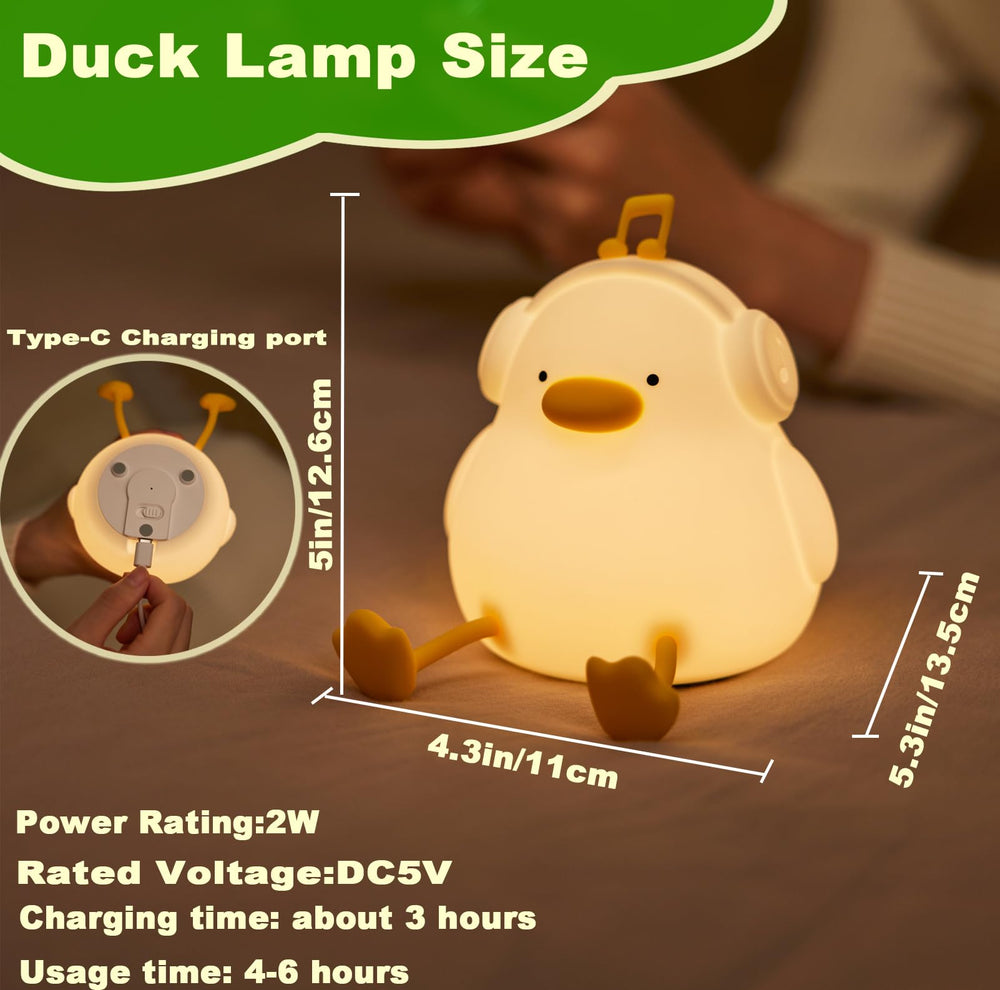 DREAMING MY DREAM duck night light shows built-in phone stand feature
