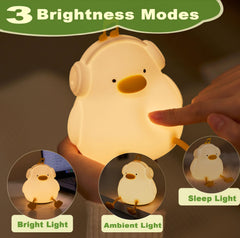 DREAMING MY DREAM close-up of soft silicone duck night light texture