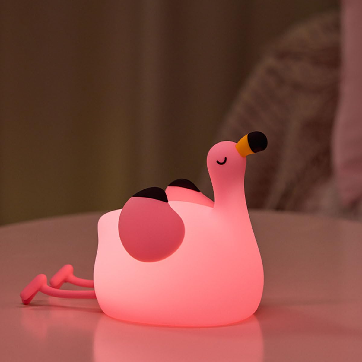 Dreaming My Dream Flamingo Night Light packaging—great gift option for kids.