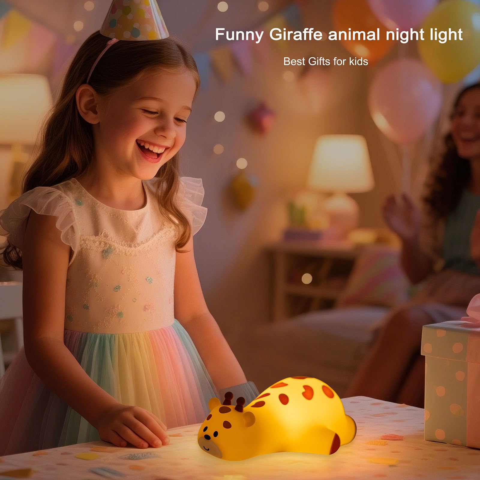 DREAMING MY DREAM giraffe night light comes gift-ready for birthdays and baby showers