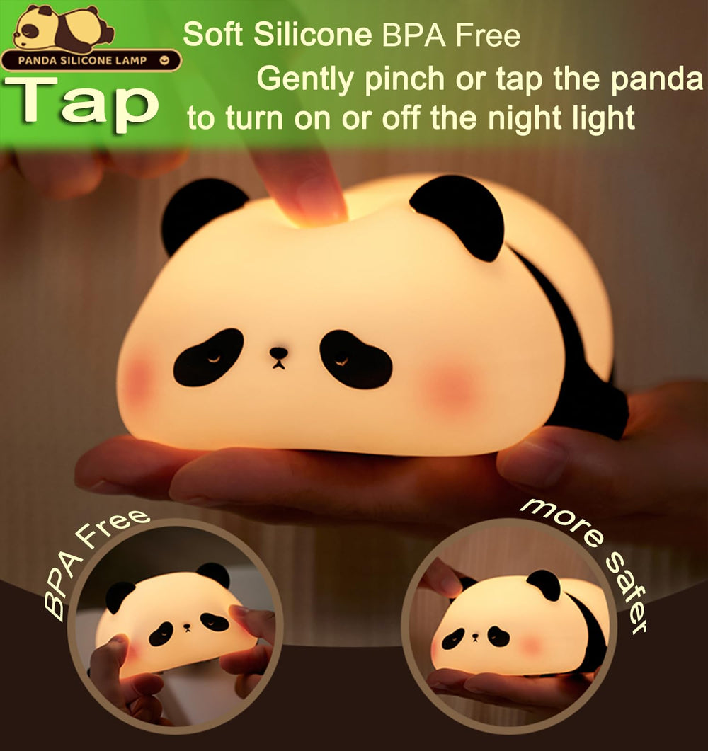 DREAMING MY DREAM Panda Night Light, dimmable switch for customizable brightness during bedtime routines