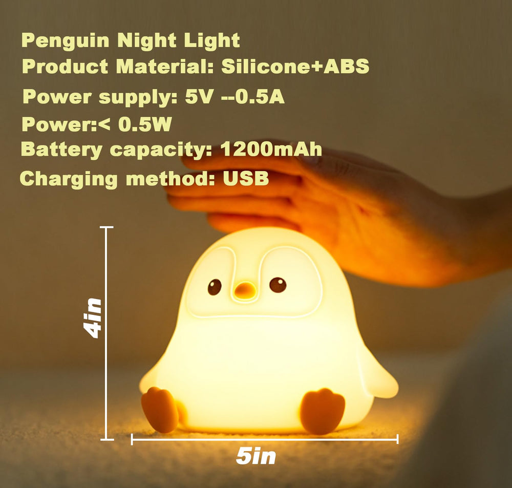 DREAMING MY DREAM penguin night light dorm decor, portable charm for travel and gifts.