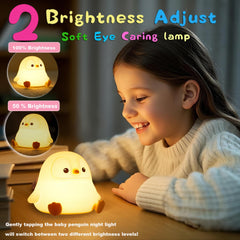 DREAMING MY DREAM penguin night light with rechargeable battery, cordless use for camping trips.