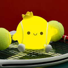 DREAMING MY DREAM Tennis Night Light on bedside view provides cozy bedtime glow