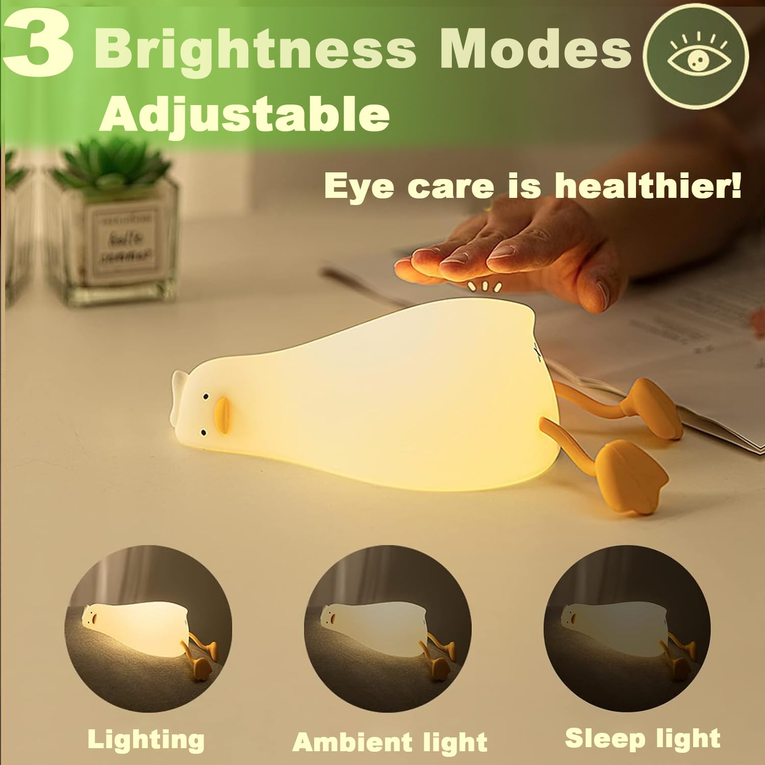 DREAMING MY DREAM rechargeable duck lamp, portable USB-powered lighting.