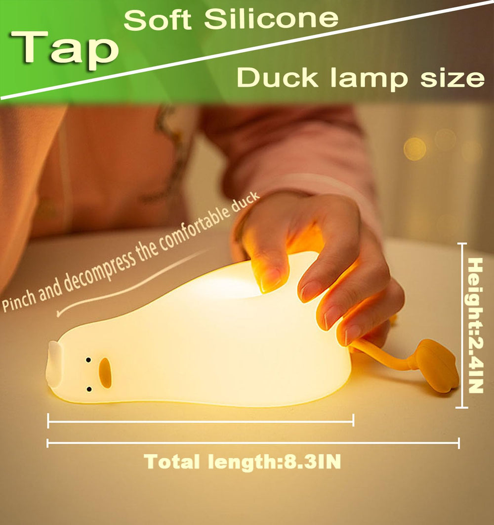 DREAMING MY DREAM soft silicone duck night light kneadable safety.